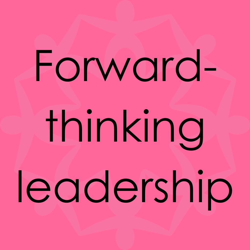 Text - forward thinking leadership - strategic priorities - inclusion powell river