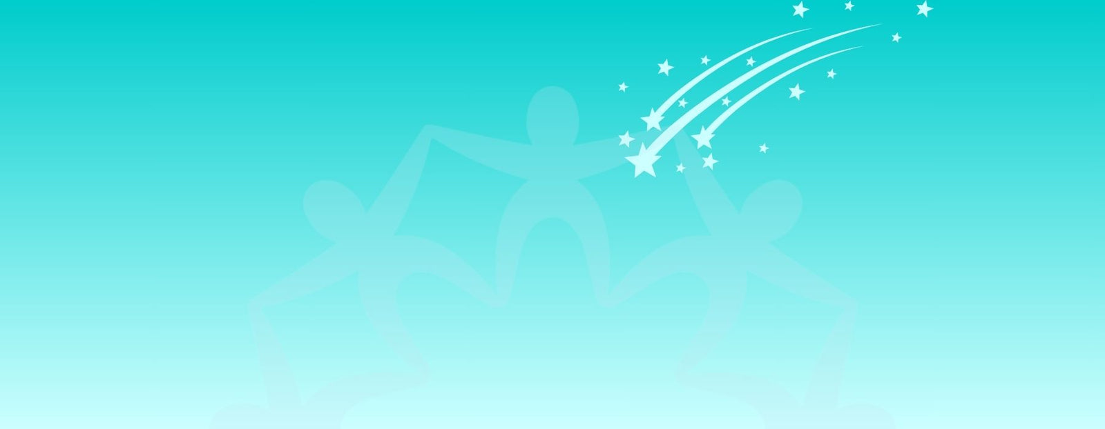 Blue background with falling stars 