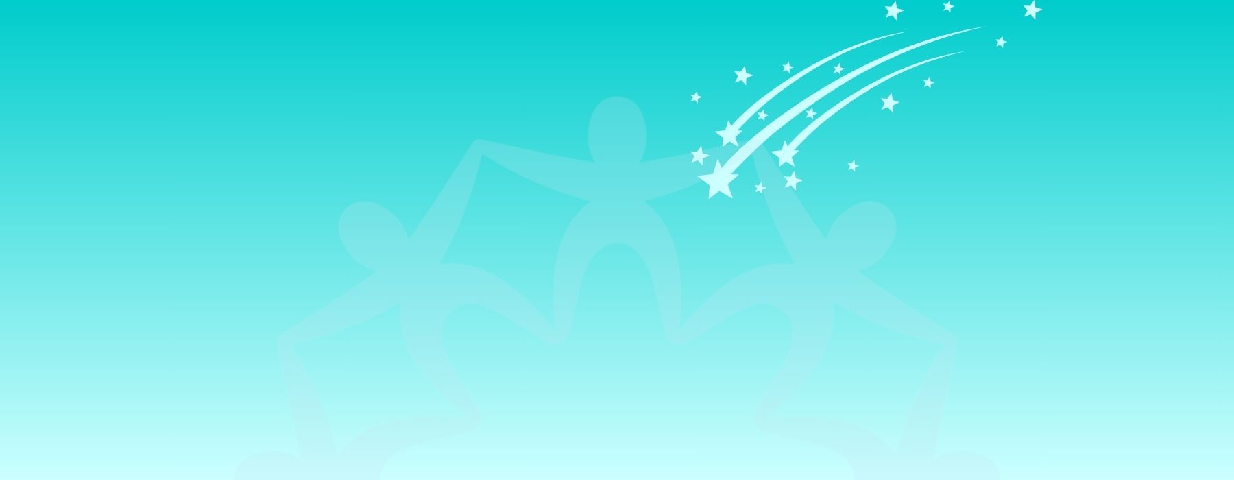 Blue background with falling stars 